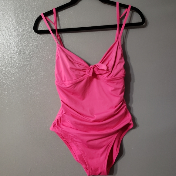 Dkny one piece pink swimsuit Size 12 - Picture 2 of 8
